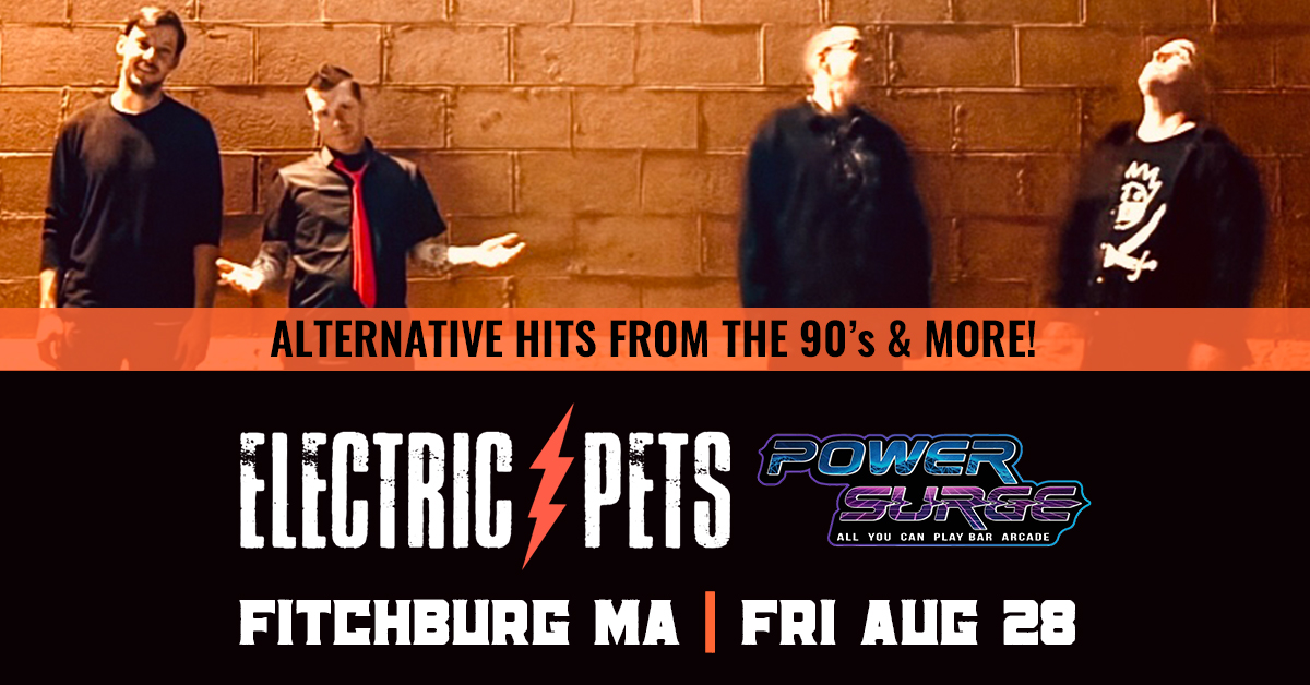 August 28th 2026 at PowerSurge Bar Arcade in Fitchburg