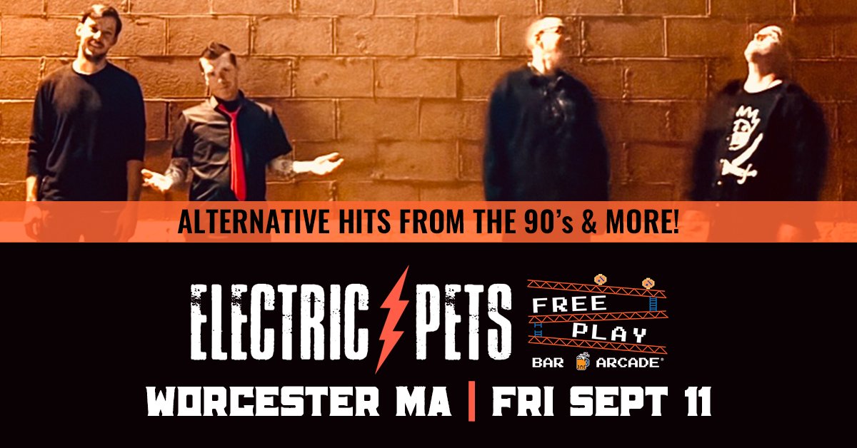 September 11th 2026 at Freeplay Bar & Arcade in Worcester